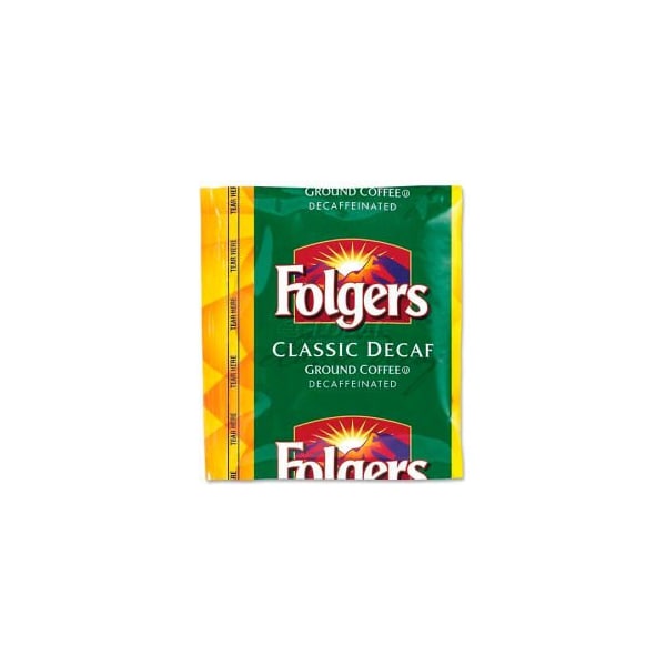 Folgers Classic Roast Coffee, Decaffeinated, 1.5 oz., 42/Carton